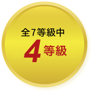 全4等級中最高等級4