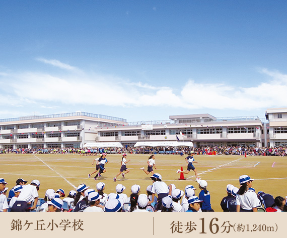 錦ケ丘小学校｜徒歩16分（約1,240m）